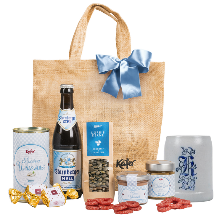 Isargruß mit Bierkrug