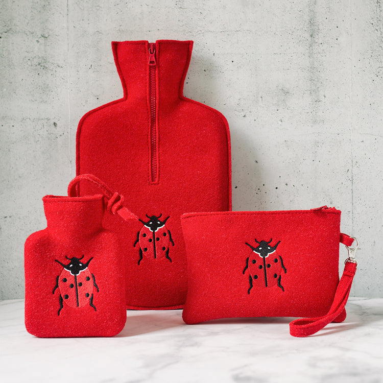 Clutch aus Filz, rot