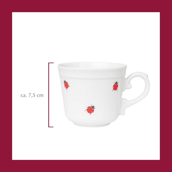 Set Kaffee Tasse mit Untertasse - 