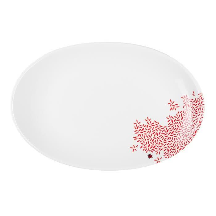 Mustermix Platte, oval, Ø 32 cm